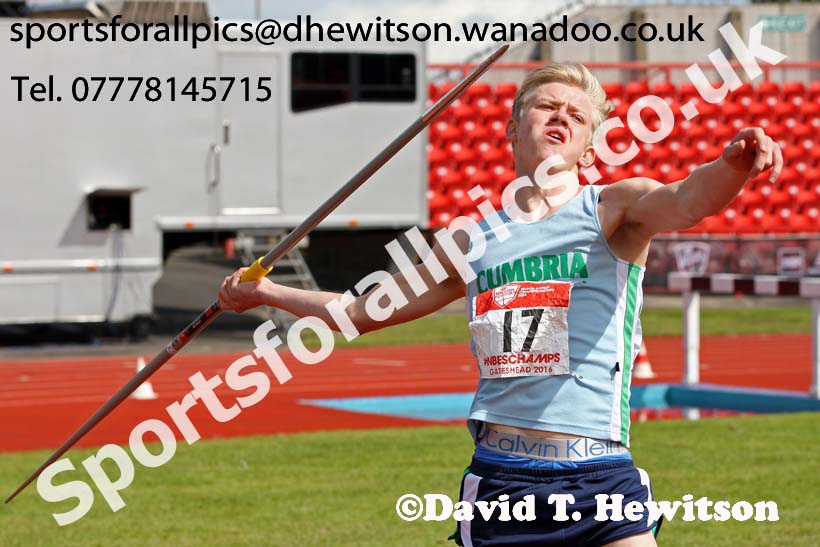 Inter boys javelin, English Schools Track and Field. Photo: David T. Hewitson/Sports for All Pics